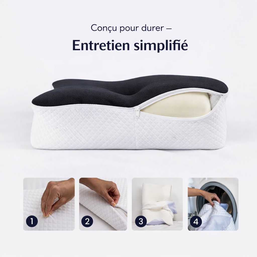 Oreiller Orthopédique – Anti-Douleur Cou & Cervicales