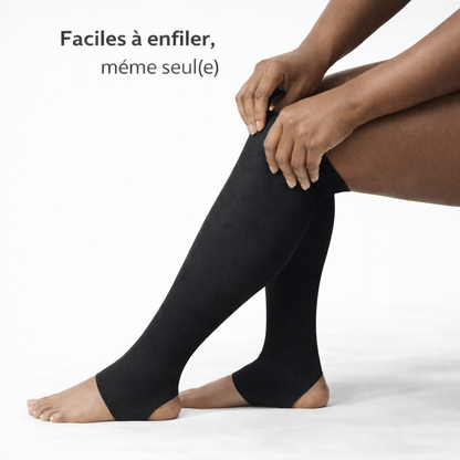 Chaussettes Anti-Fatigue – Réduit les gonflements, lourdeurs et fatigue des jambes