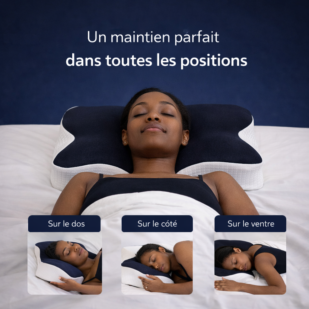 Oreiller Orthopédique – Anti-Douleur Cou & Cervicales