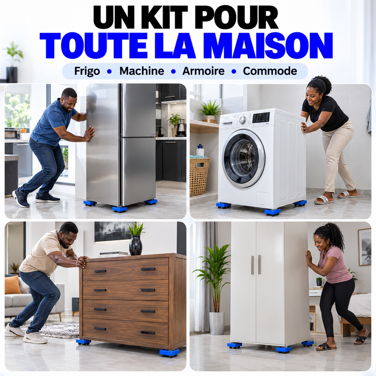 Kit Déplace-Meubles Facile™ – Déplacez vos Meubles Lourds Sans les Porter