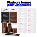 Kit Tampon à Sourcils Pro™ – Sourcils Parfaitement Dessinés en Quelques Gestes | Marron + Noir