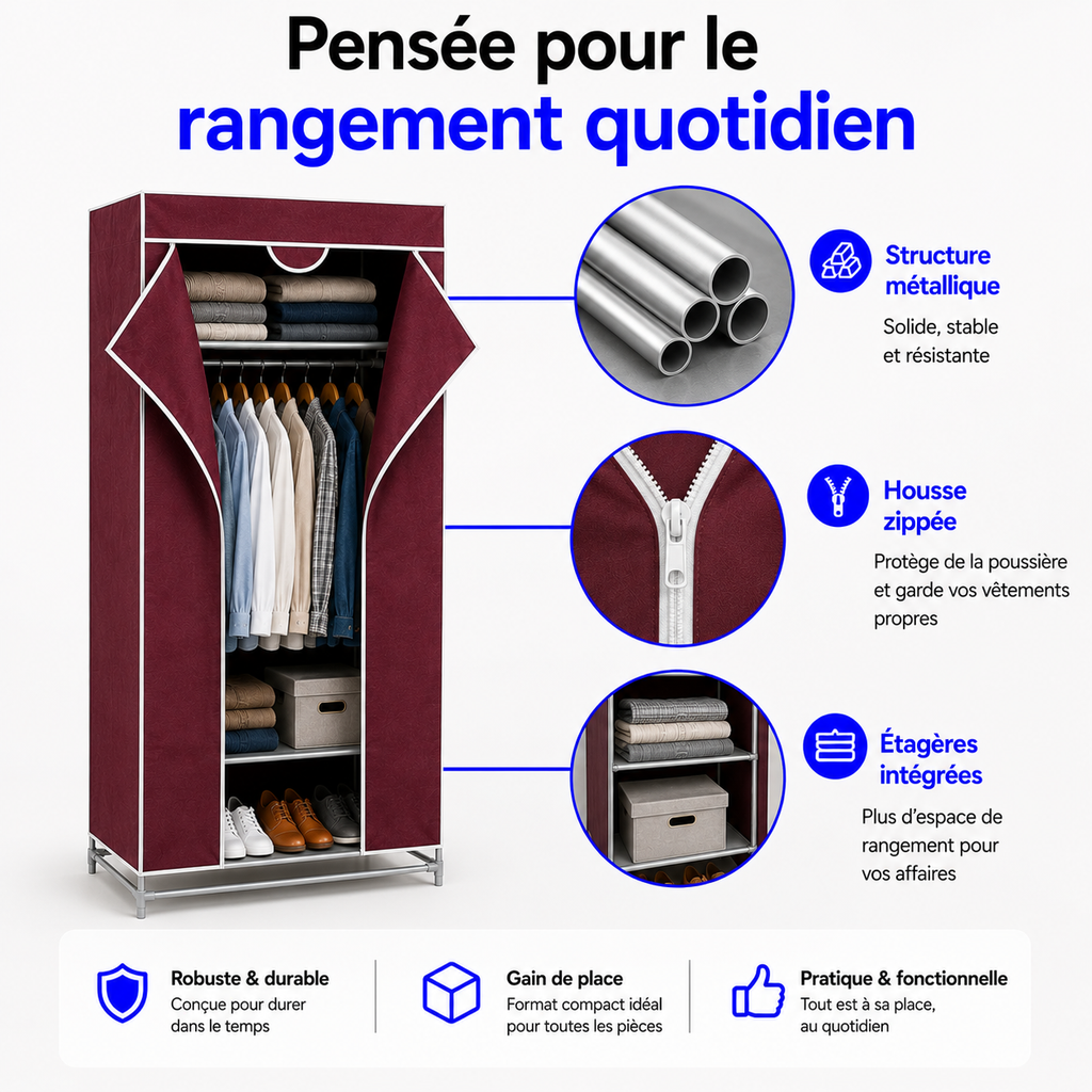 Armoire de Rangement Compacte™ - La solution simple contre le désordre