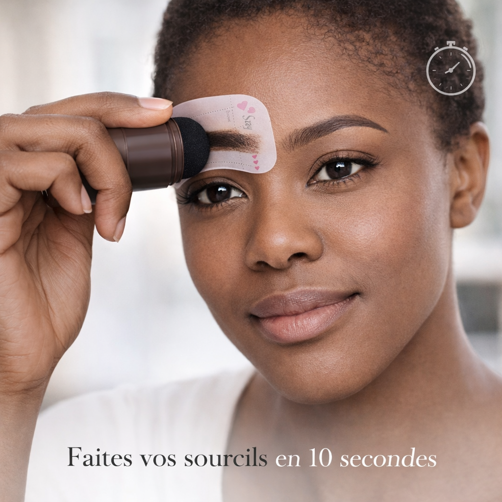 Kit Tampon à Sourcils Pro – Résultat Naturel (Couleurs Marron & Noir)