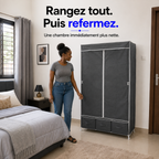 Dressing Grande Capacité™ avec Penderie, Étagères & 3 Tiroirs