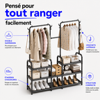 Dressing 3-en-1 | Rangez vêtements, chaussures et accessoires facilement