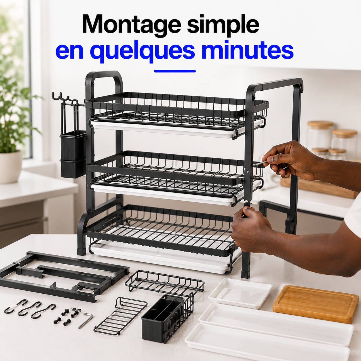 Organiseur Vaisselle Multifonction 3 Niveaux™