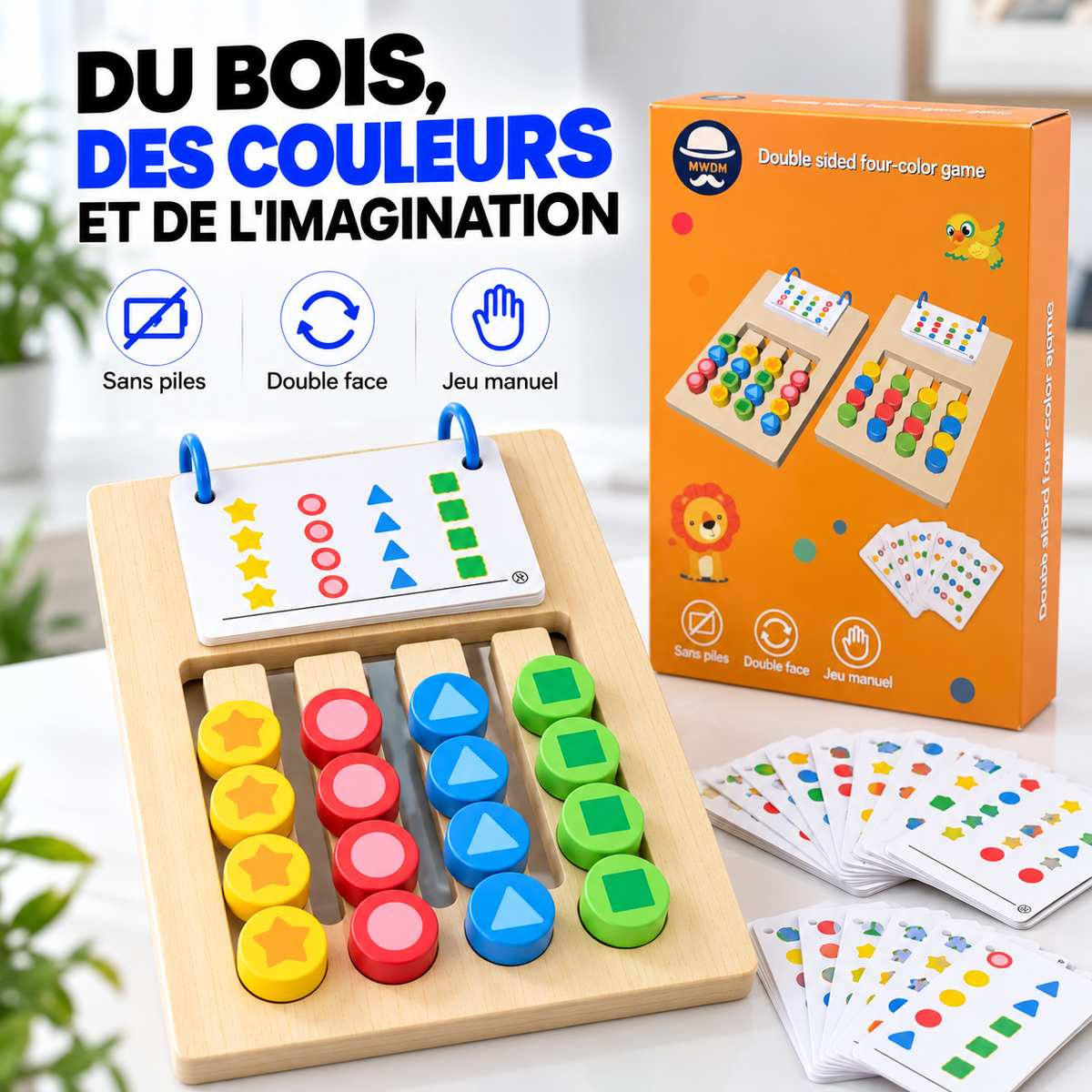 Jeu Éducatif Montessori 2-en-1™ – Pour enfants de 5 à 7 ans