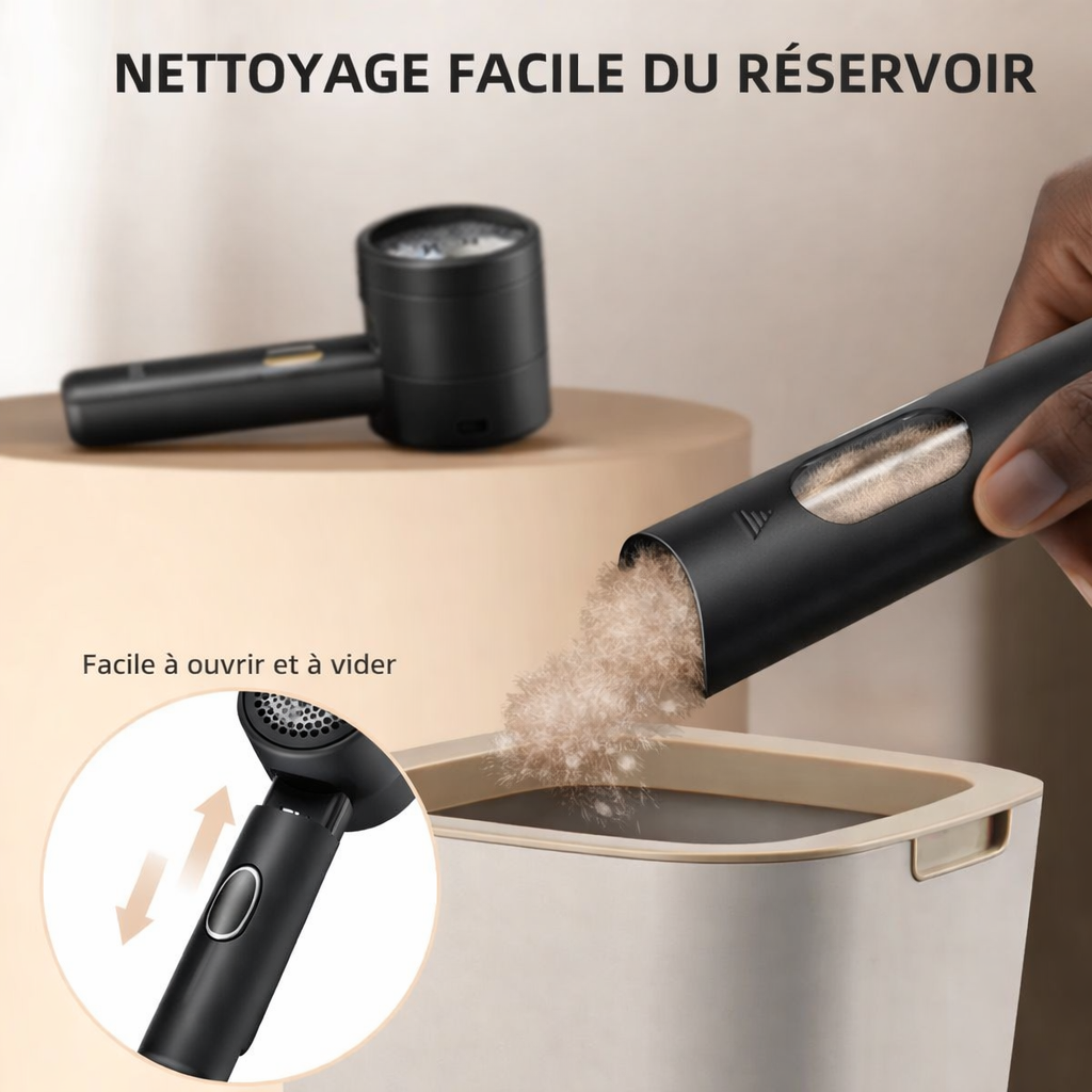 Rasoir Anti-Bouloches Électrique – Redonne Vie à Vos Vêtements en 30s