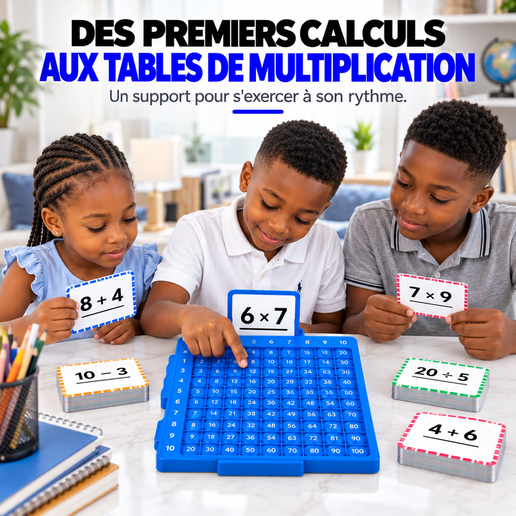 Jeu Éducatif Maths 4-en-1™ – Apprendre à Calculer en S'amusant
