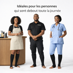 Chaussettes Anti-Fatigue – Réduit les gonflements, lourdeurs et fatigue des jambes