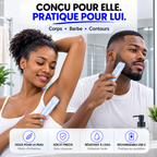Rasoir Électrique Intime 3 en 1 – Rasage doux, sans douleur, ni irritation