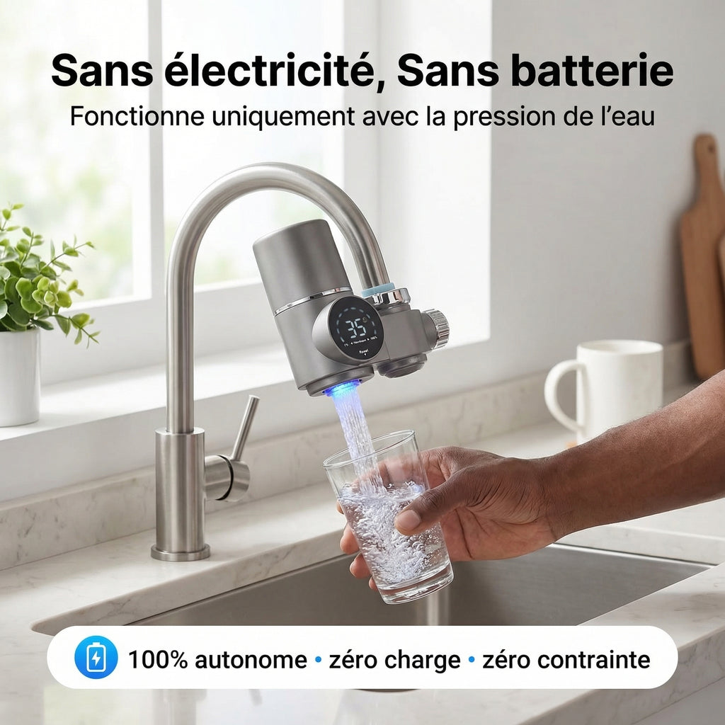 Purificateur d'eau de robinet intelligent - Avec Rayon UV