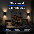Lampe Murale Rechargeable – Double Éclairage Haut & Bas (Lot de 2 Lampes)