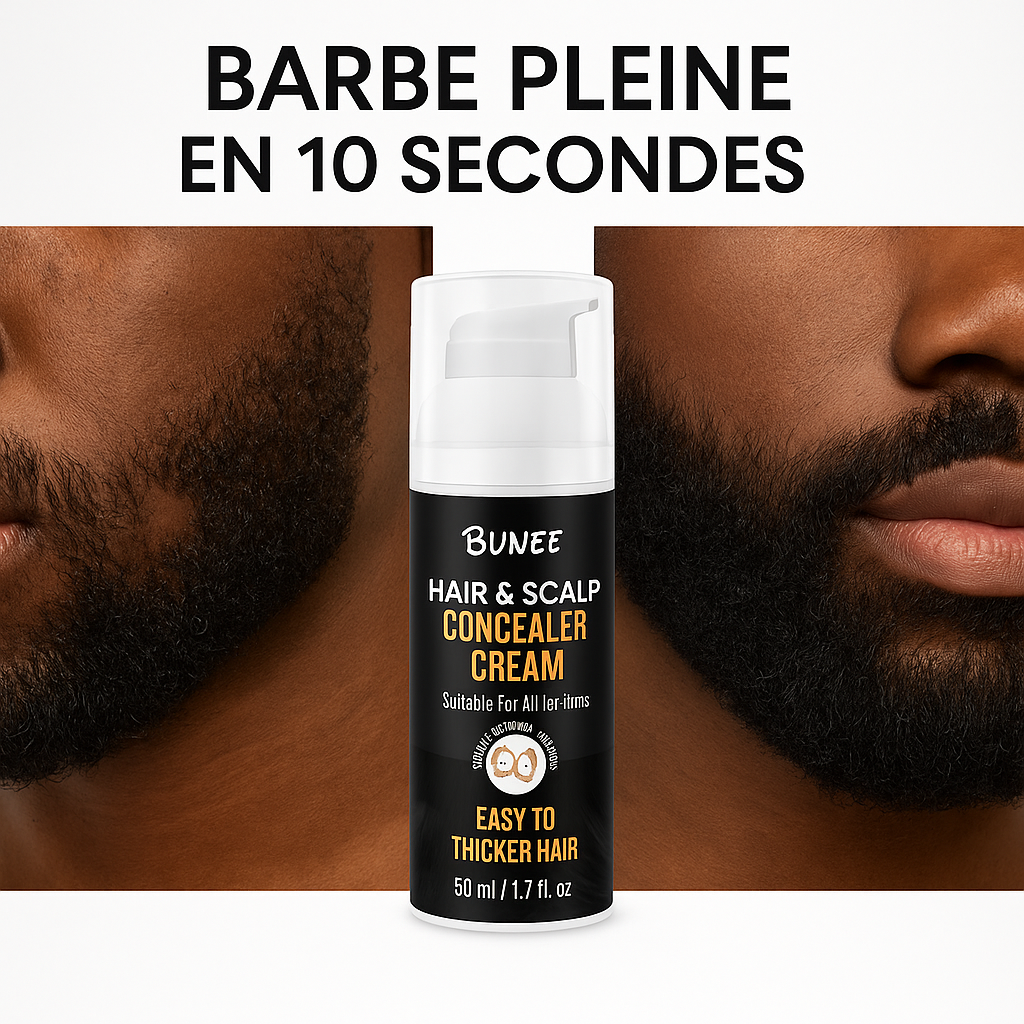 Crème pour Cheveux - Masque les trous + Noircit instantanément