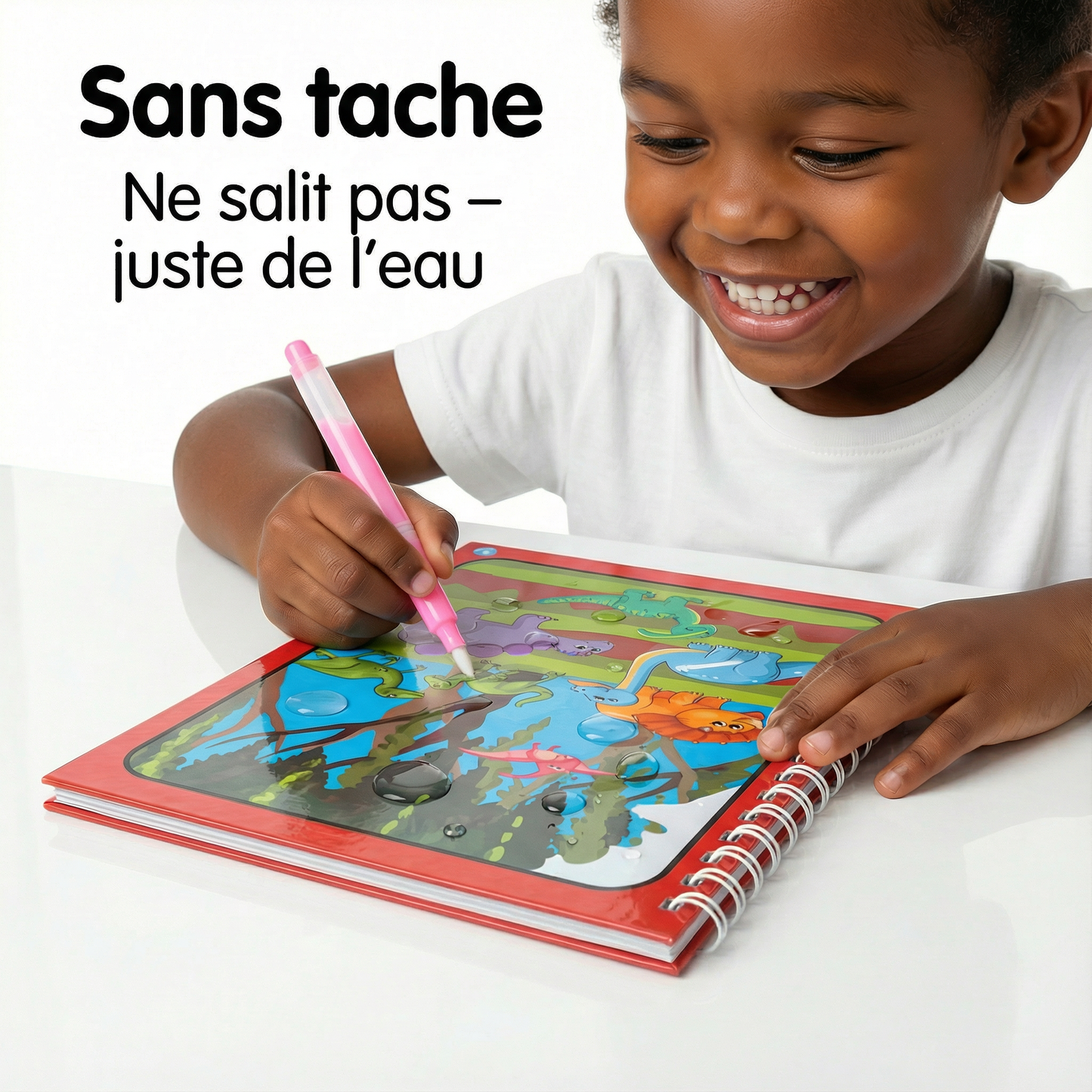 Pack 4 Livres Magiques à l’Eau – Coloriage Réutilisable à l’Infini