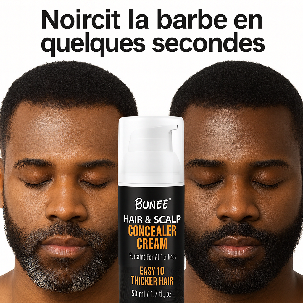 Crème pour Cheveux - Masque les trous + Noircit instantanément