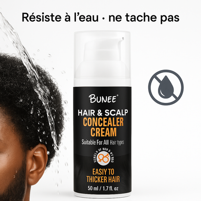 Crème pour Cheveux - Masque les trous + Noircit instantanément
