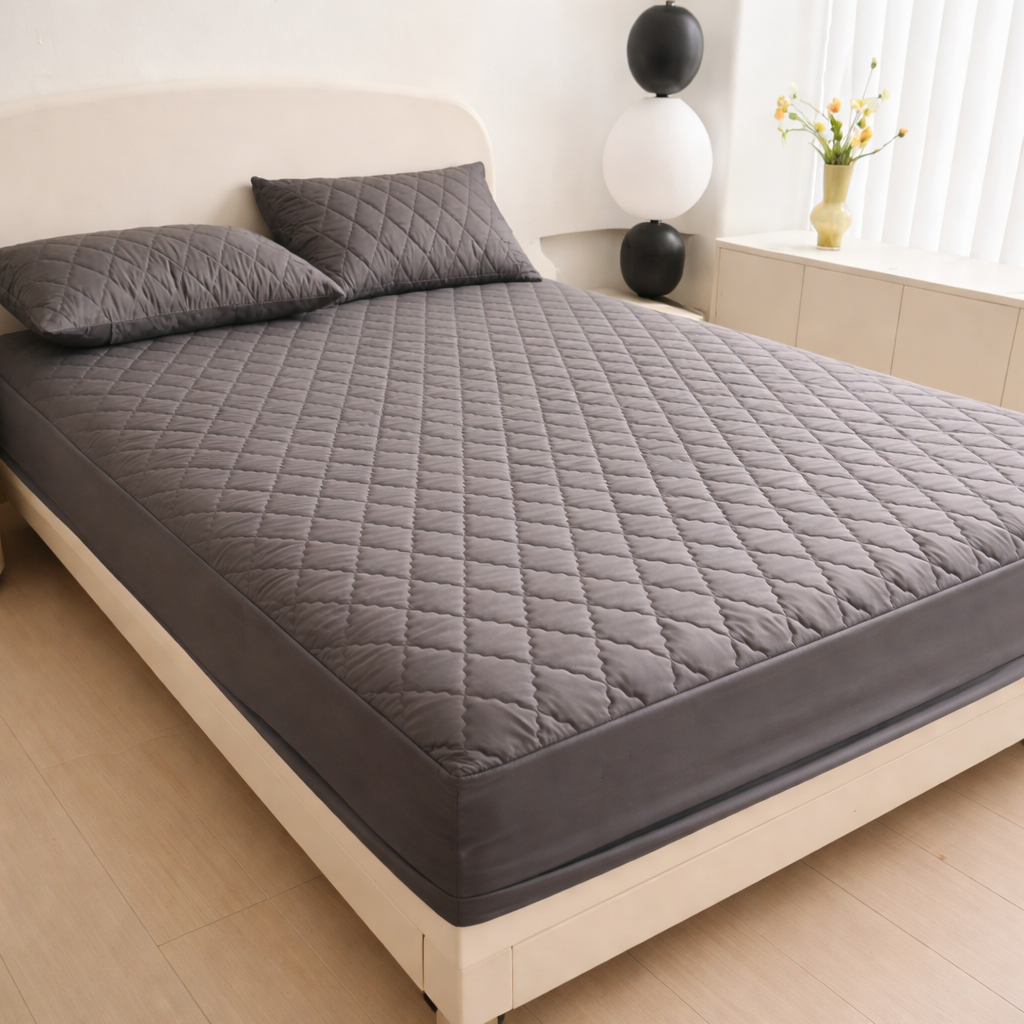 Protège-Matelas Imperméable 2 Places + 2 Couvre-Oreillers Offerts
