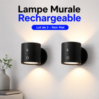 Lampe Murale Rechargeable – Double Éclairage Haut & Bas (Lot de 2 Lampes)