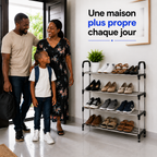 Étagère à Chaussures Gain de Place 4 Niveaux™