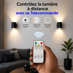 Lampe Murale Rechargeable – Double Éclairage Haut & Bas (Lot de 2 Lampes)