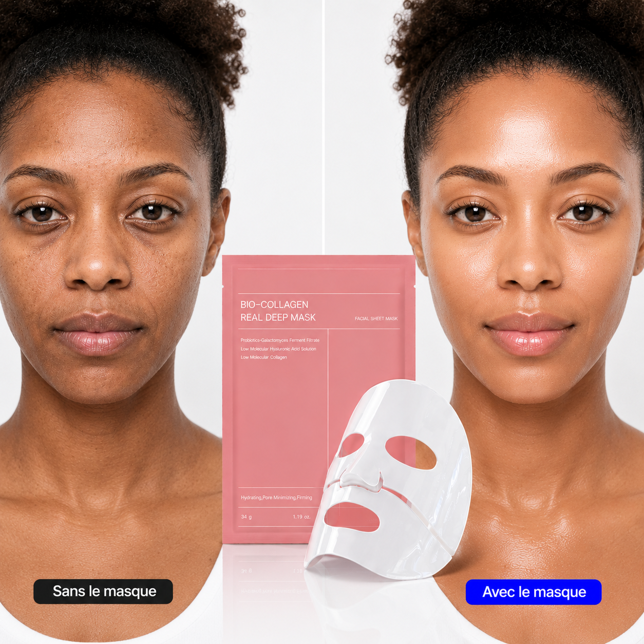 Masque au collagène - hydrate & nourrit la peau
