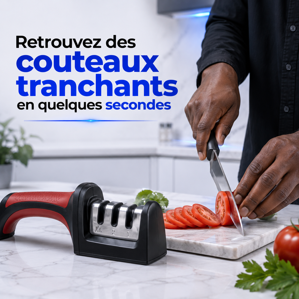 Aiguiseur de Couteaux 4 en 1 – Redonnez du tranchant à vos couteaux