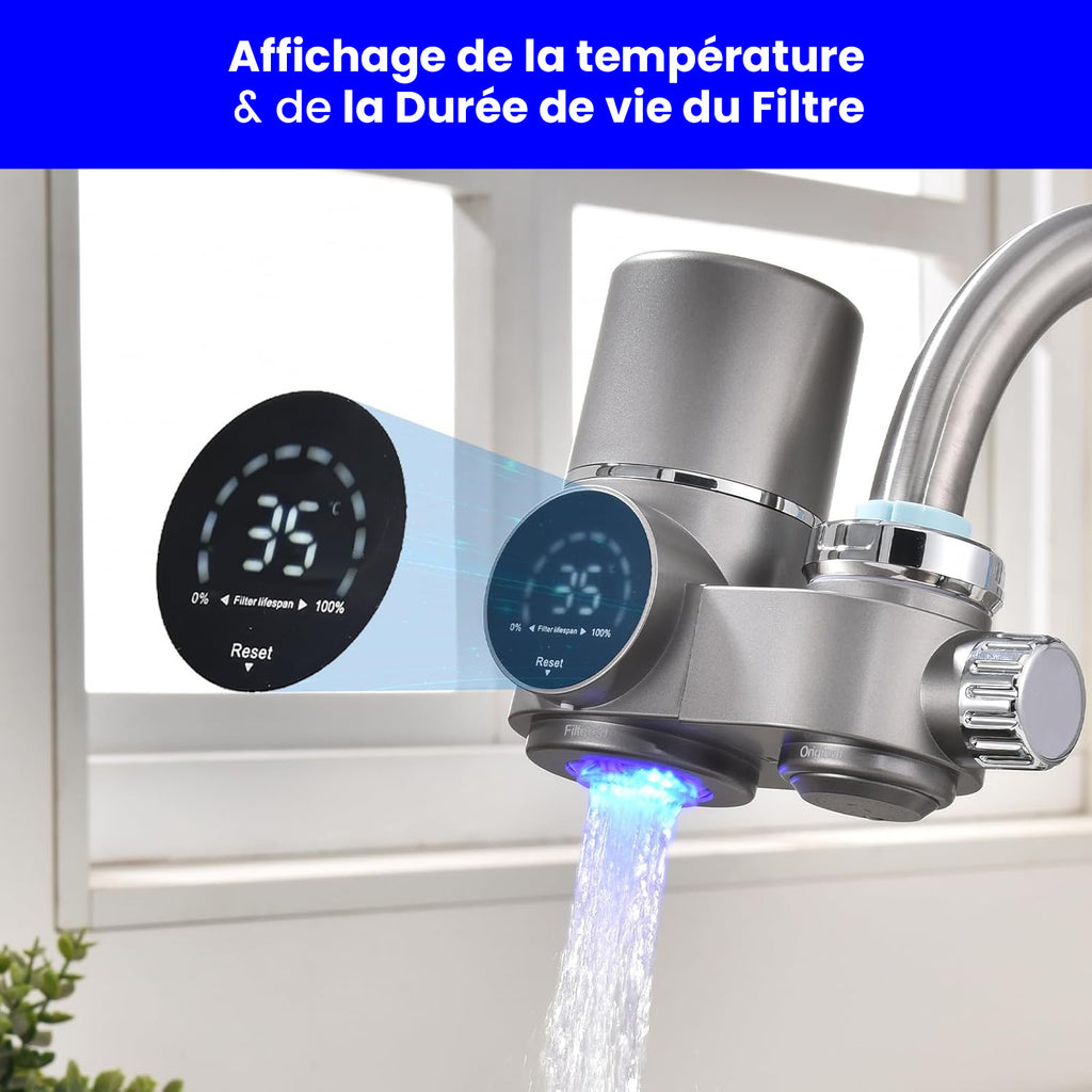 Purificateur d'eau de robinet intelligent - Avec Rayon UV